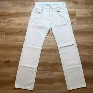 Diesel Roxe Jeans Mens 28x30 Light Blue Straight Leg Denim Pants Washed Out Y2K